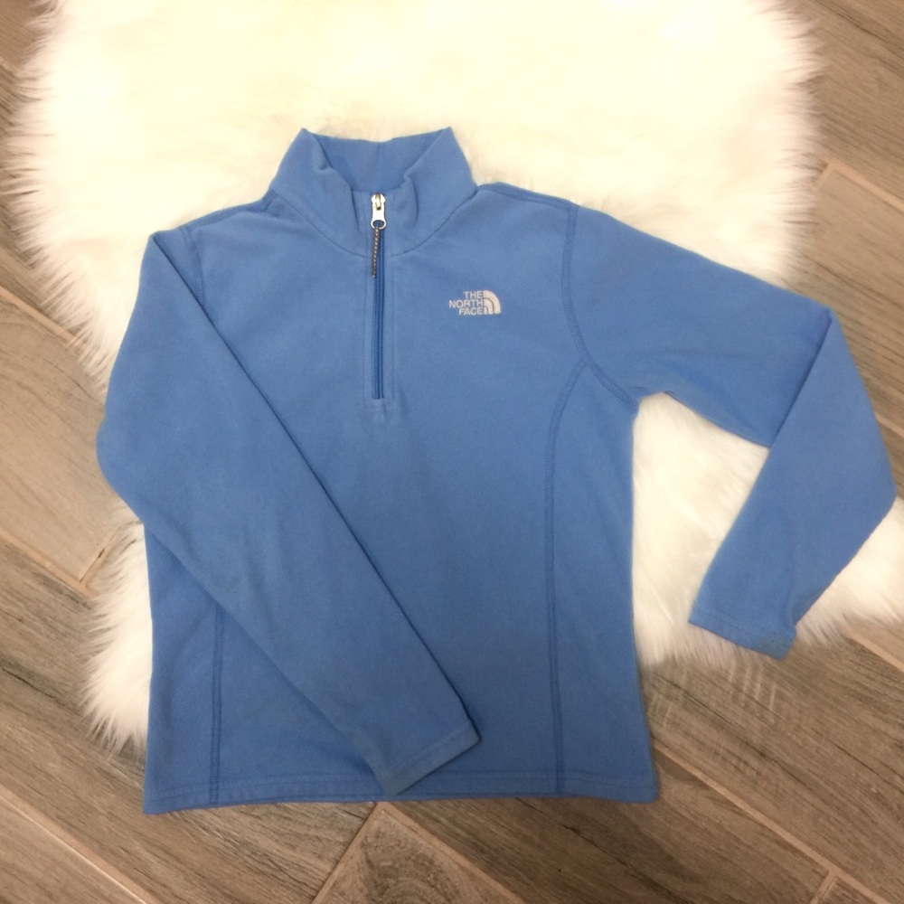 The North Face Light Blue Girls Fleece Pullover